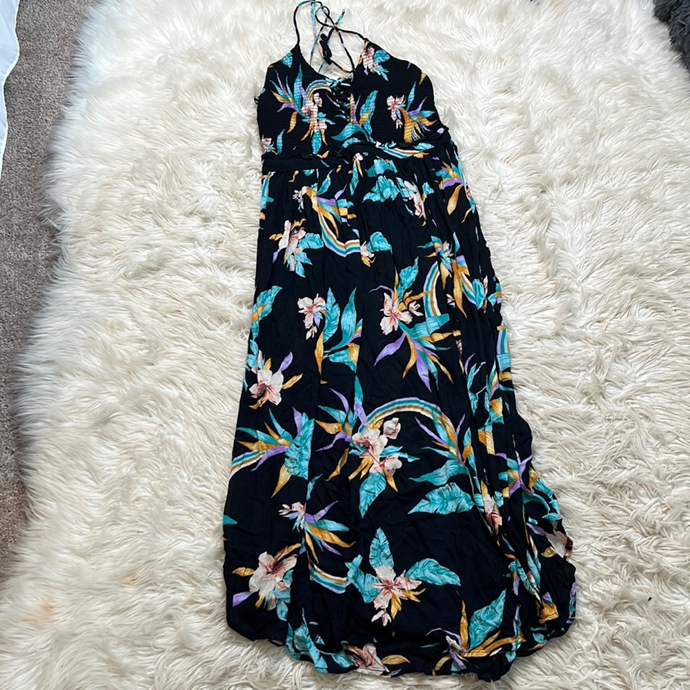 Forever 21 size medium floral maxi summer tank dress